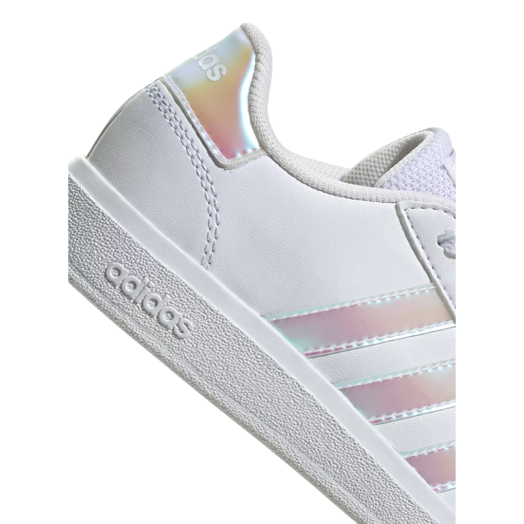 Adidas Kids’ Grand Court 2.0 Shoes – White (GY2326)