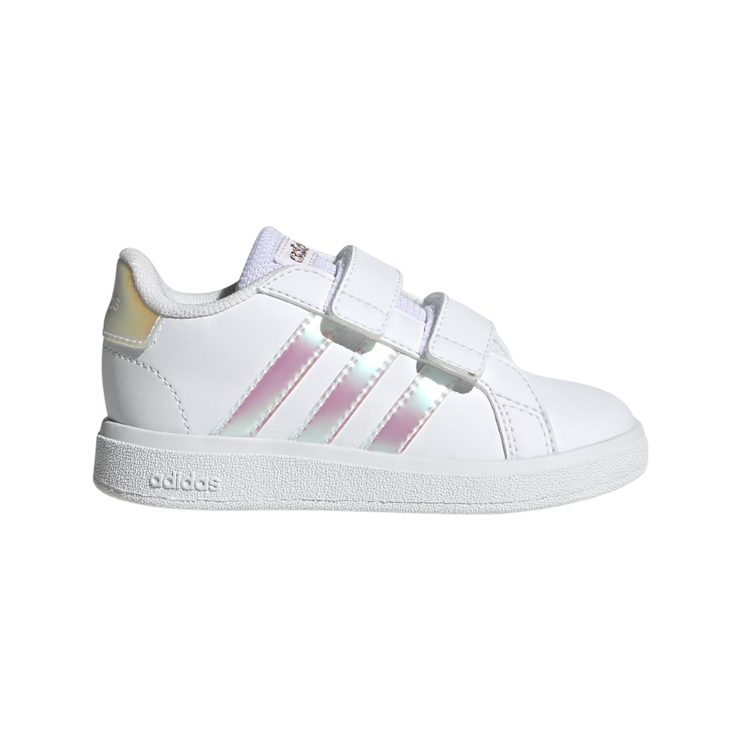 Adidas Little Kids’ Grand Court 2.0 Shoes – White IE3851