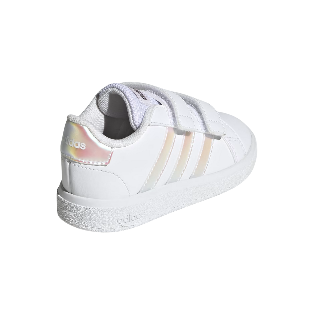 Adidas Little Kids’ Grand Court 2.0 Shoes – White IE3851