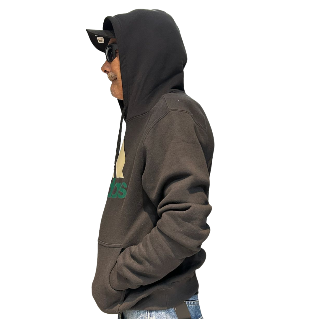 Adidas Men's 2 Tone Badge of Sport Hoodie Black JW4822