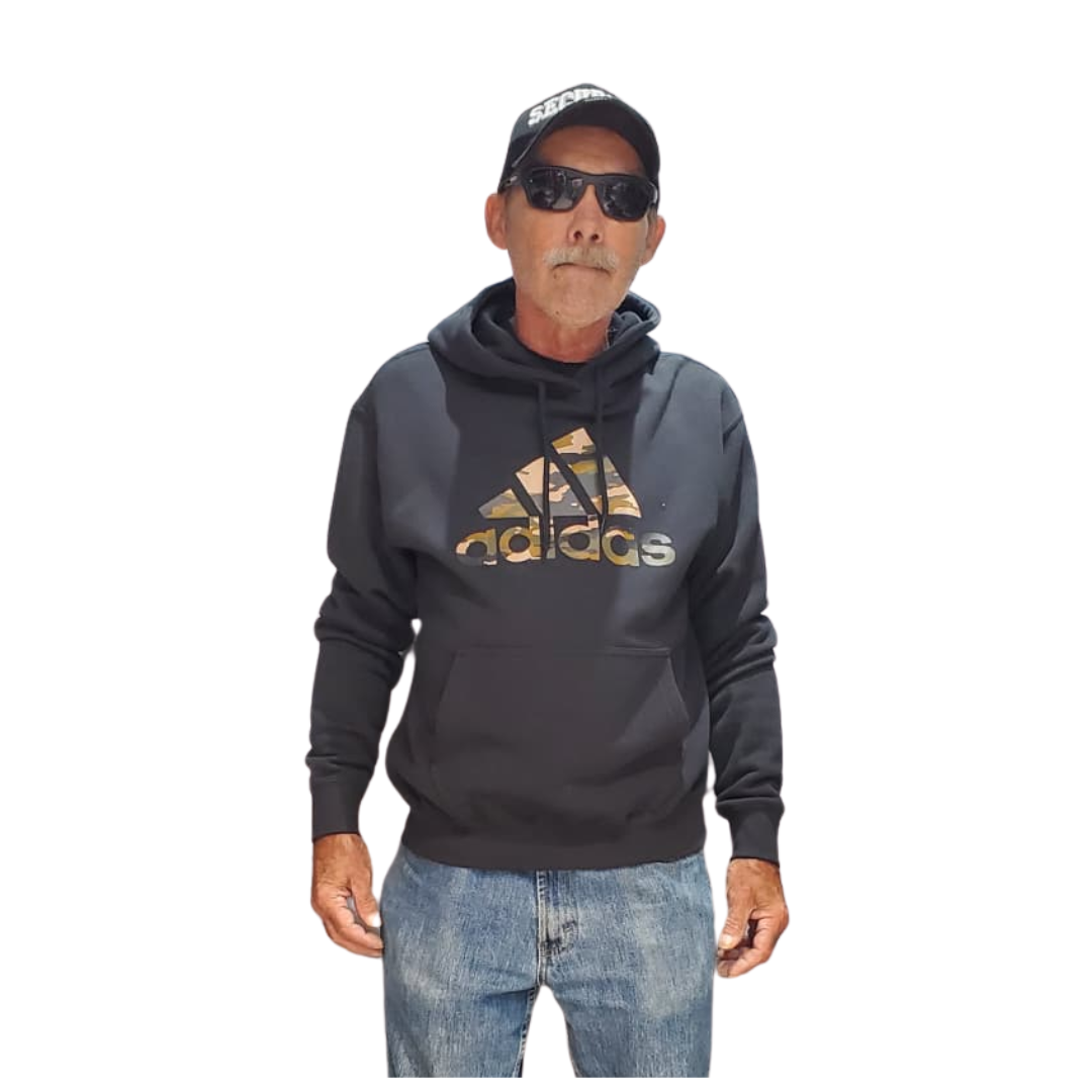 Adidas Men's 2 Tone Badge of Sport Hoodie JW4819