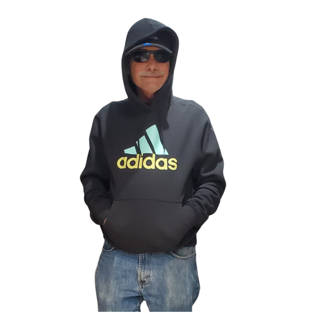 Adidas Men's 2 Tone Badge of Sport Hoodie JW4823