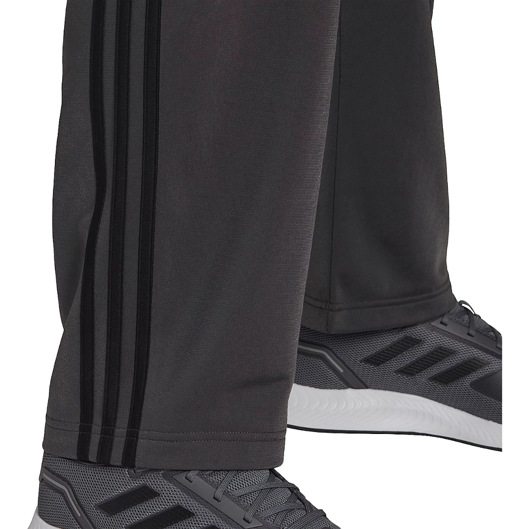 Adidas Men's 3-Stripes Tricot Open Hem Track Pants Grey H48341