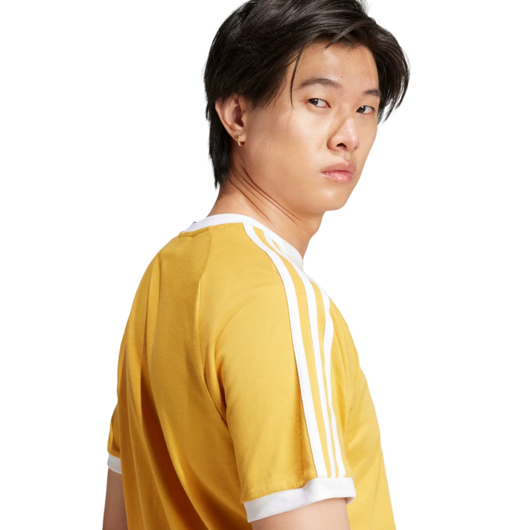 Adidas Men's Adicolor Classics 3-Stripes Tee  Shirt – Gold IZ2370