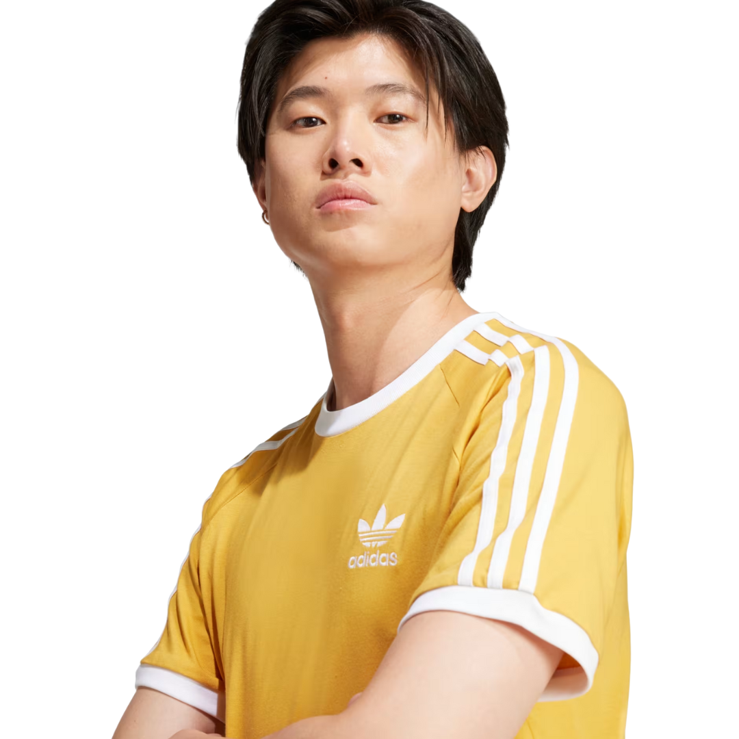 Adidas Men's Adicolor Classics 3-Stripes Tee  Shirt – Gold IZ2370