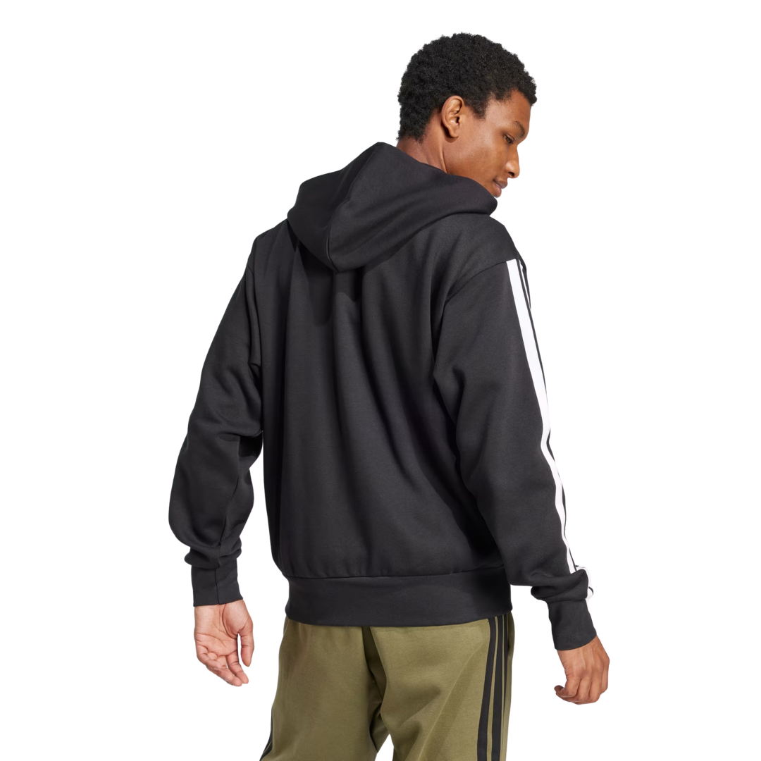Adidas Men’s Essentials 3-Stripes Fleece Hoodie – JD1870
