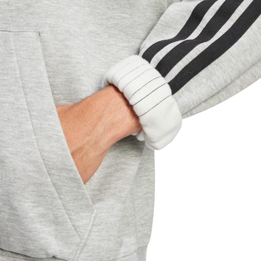 Adidas Men’s Essentials 3-Stripes Fleece Hoodie – JE6302