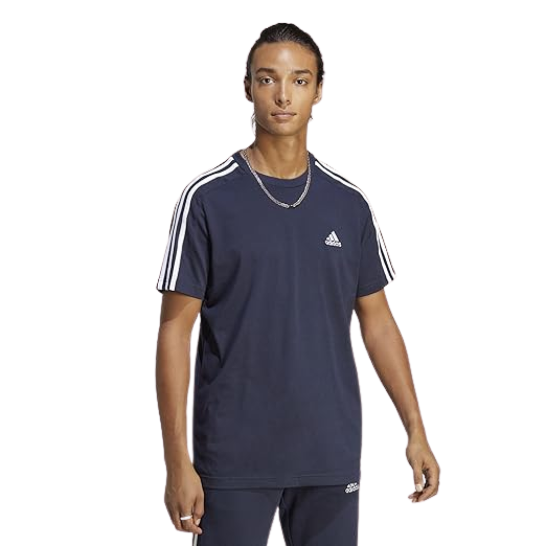Adidas Men’s Essentials Single Jersey 3-Stripes T-Shirt – IC9335