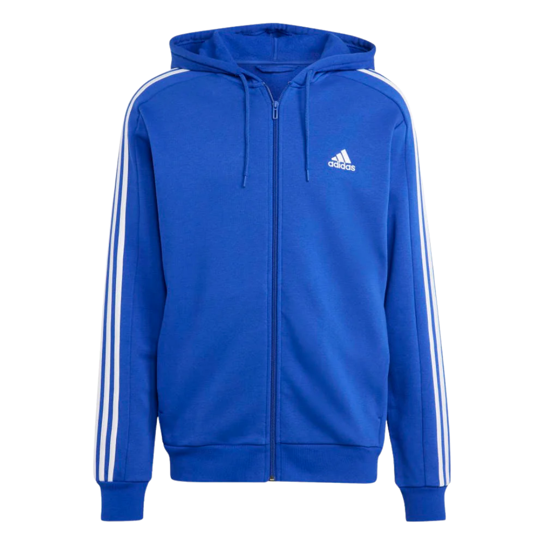 Adidas Men’s Essentials Fleece 3-Stripes Full-Zip Hoodie – IJ6491