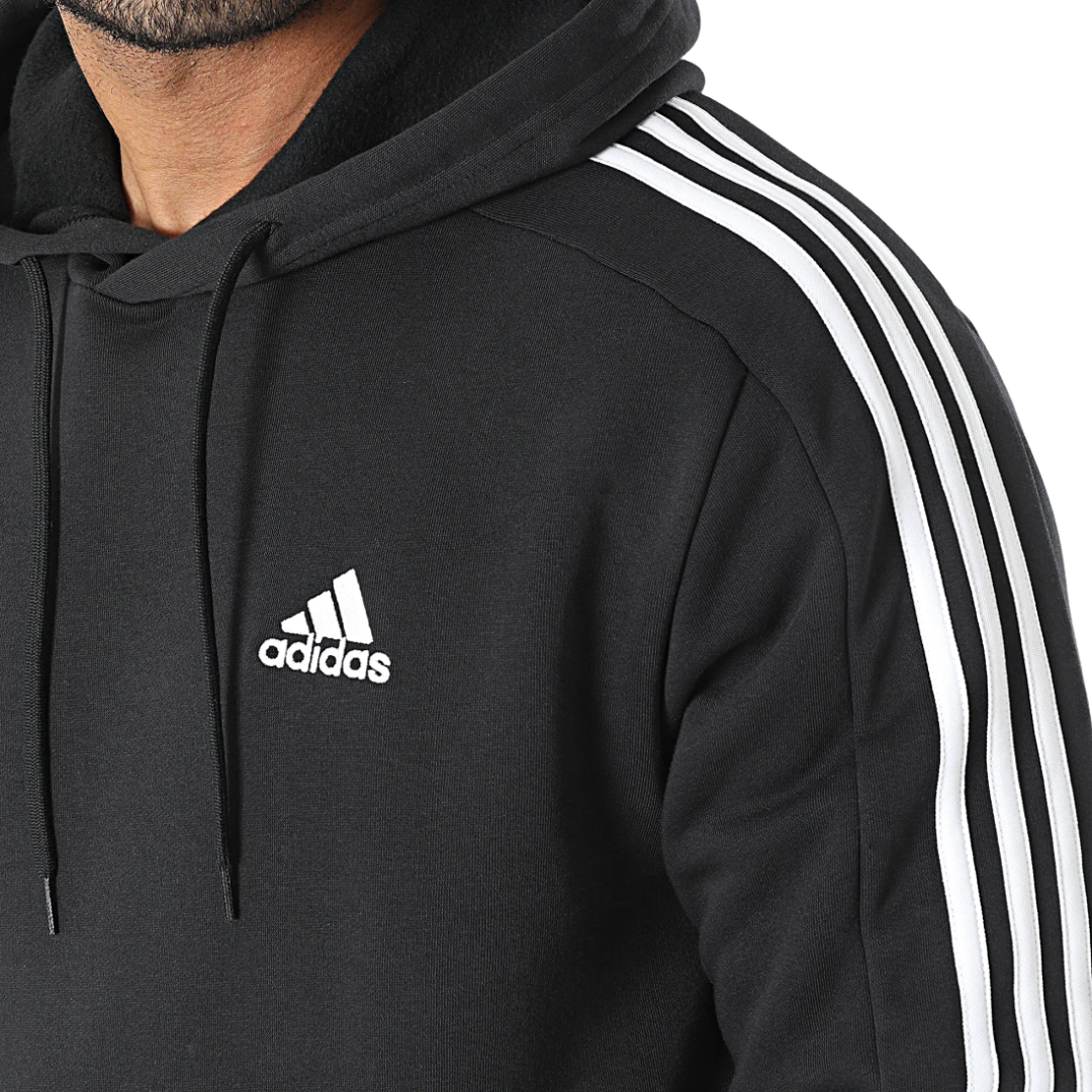 Adidas Men's Essentials Fleece 3-Stripes Hoodie – IB4028