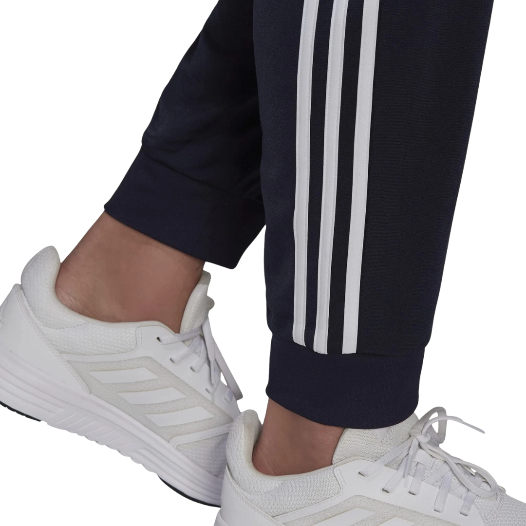 Adidas Men’s Essentials Tapered 3-Stripes Track Pants Navy – H46106