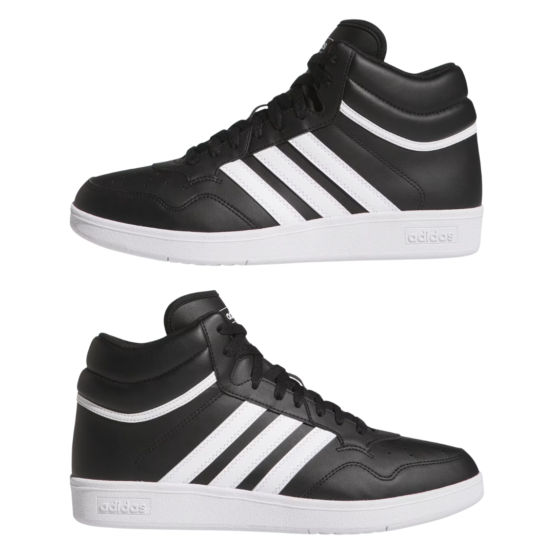 Adidas Men's Hoops 4.0 Mid Shoes – Black/White (JQ9994)