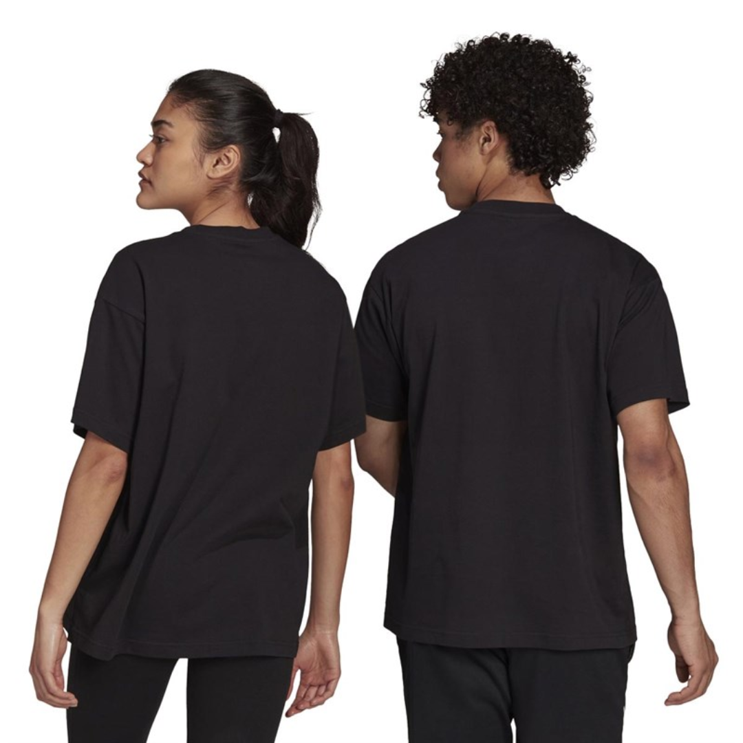 Adidas Men's Pride Logo Graphic Tee (Gender Neutral) – Black/Multicolor JW2052