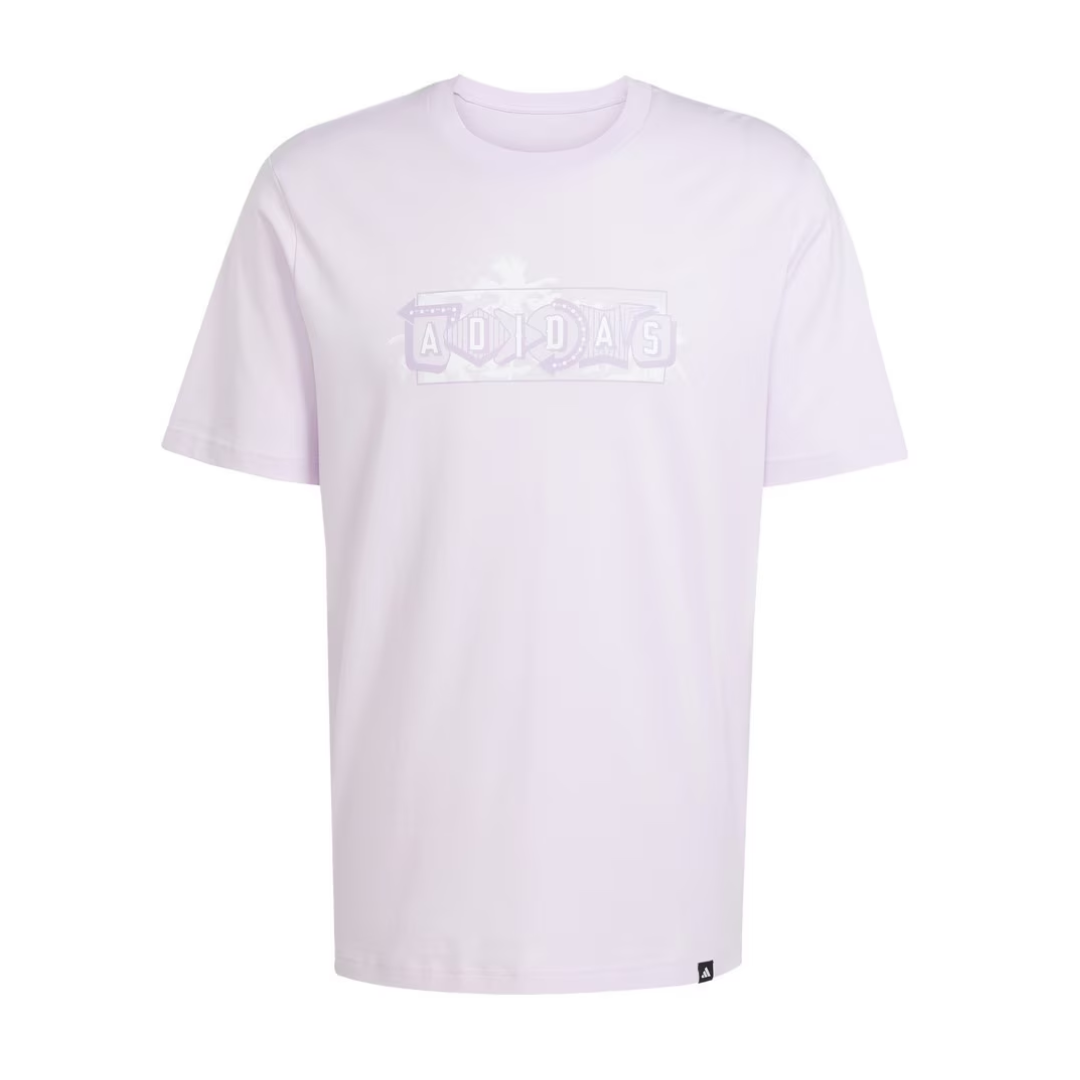 Adidas Men’s Short Sleeve Pastel Graphic T-Shirt – Ice Lavender JJ4012