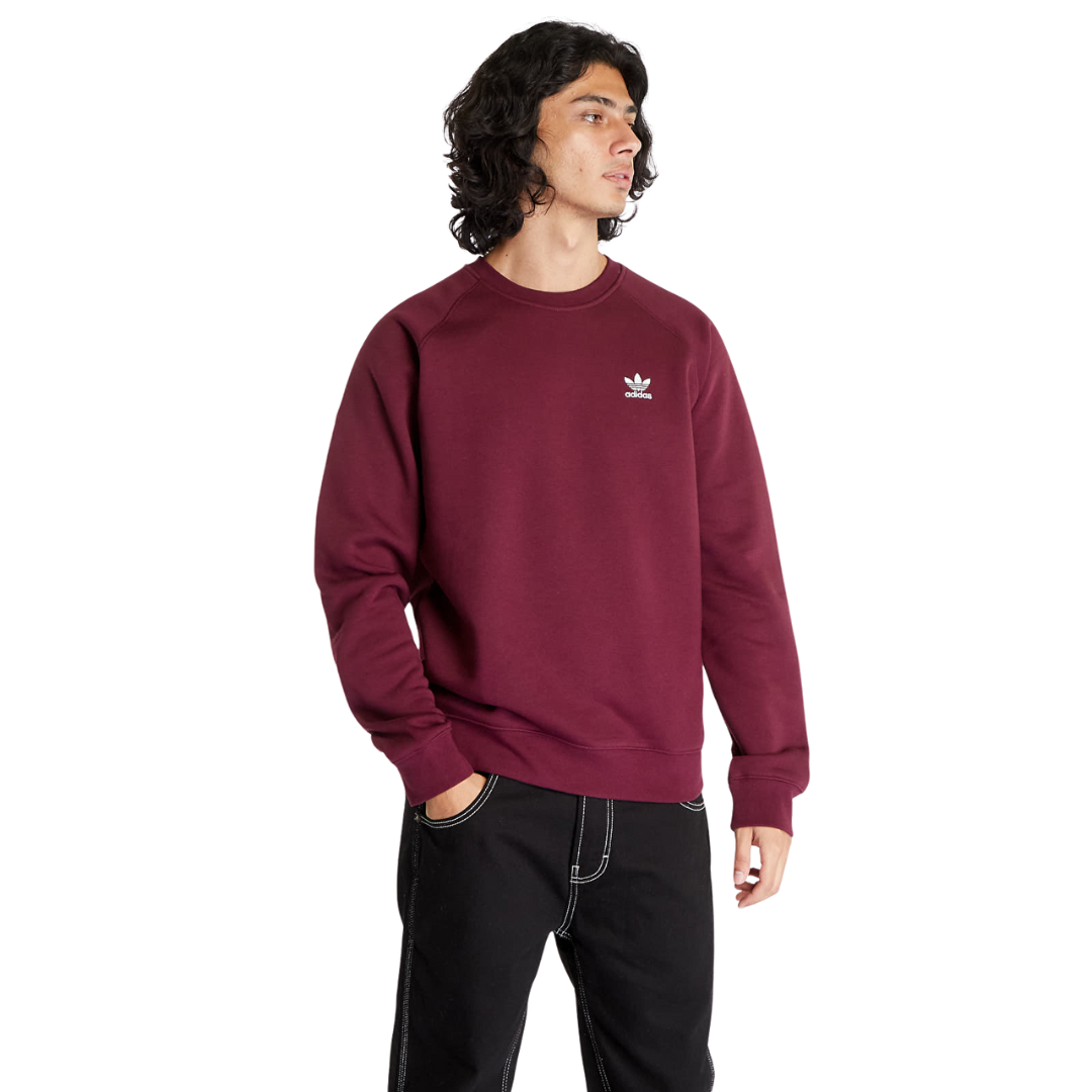 Adidas Men's Trefoil Essentials Crewneck – Maroon II5793