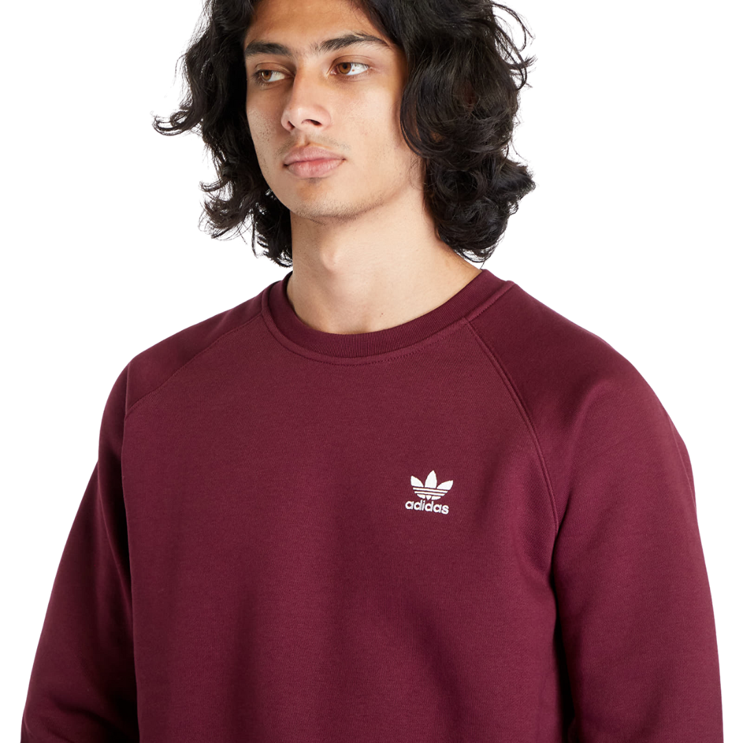 Adidas Men's Trefoil Essentials Crewneck – Maroon II5793