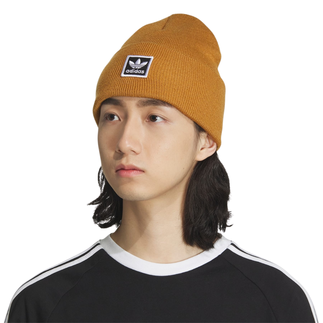 Adidas Originals Unisex Oversize Cuff Beanie – Medium Brown IQ5551