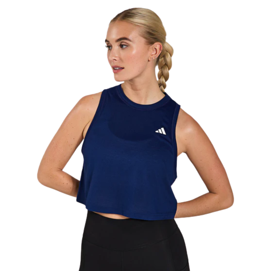 Adidas Train Essentials Boxy Workout Tank Top – Dark Blue JF1027