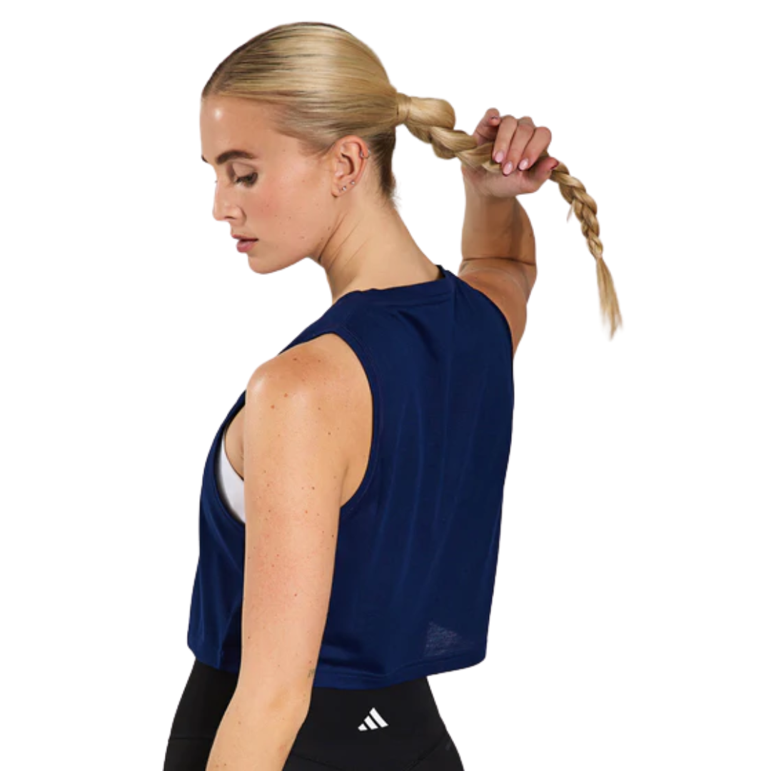 Adidas Train Essentials Boxy Workout Tank Top – Dark Blue JF1027