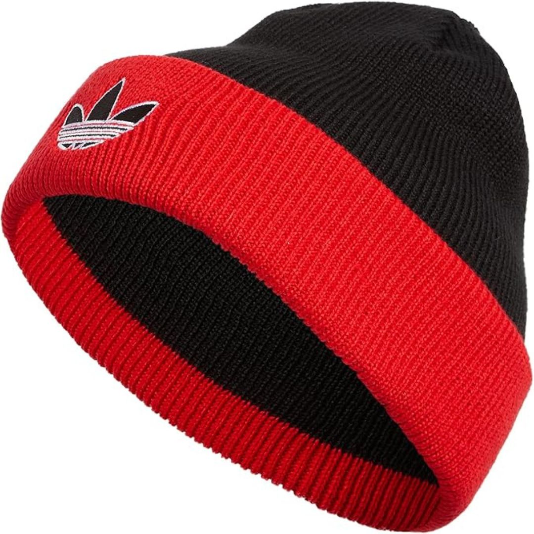 Adidas Unisex-Adult Sunday Cuff Beanie Black/Vivid Red/White