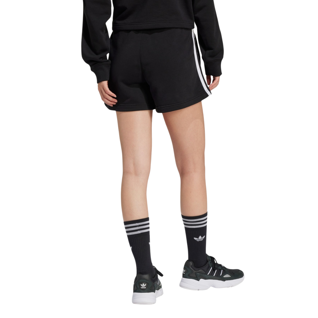 Adidas Women’s 3-Stripes French Terry Shorts – Black IU2517