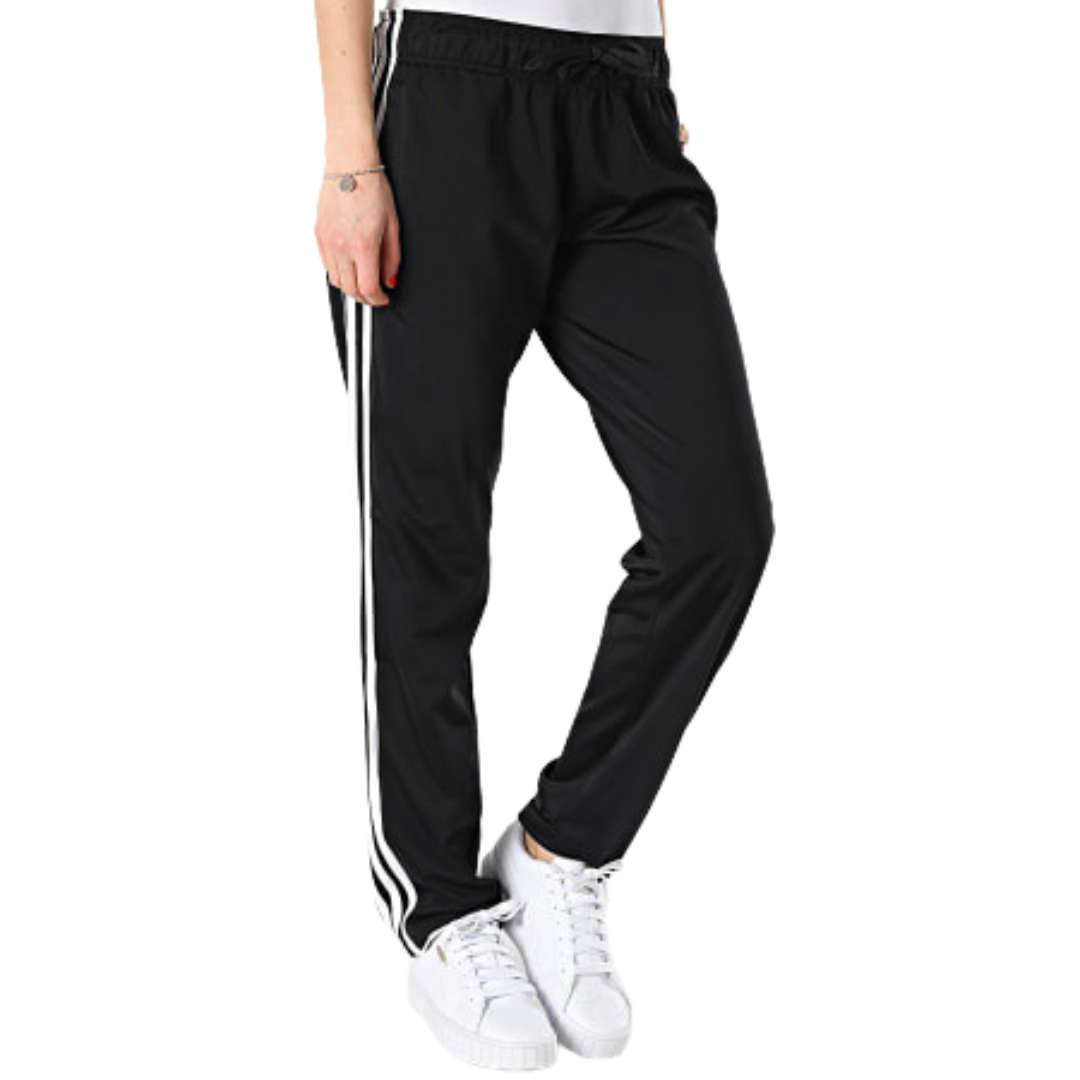 Adidas Women's 3-Stripes Open Hem Track Pants – Black/White H48451