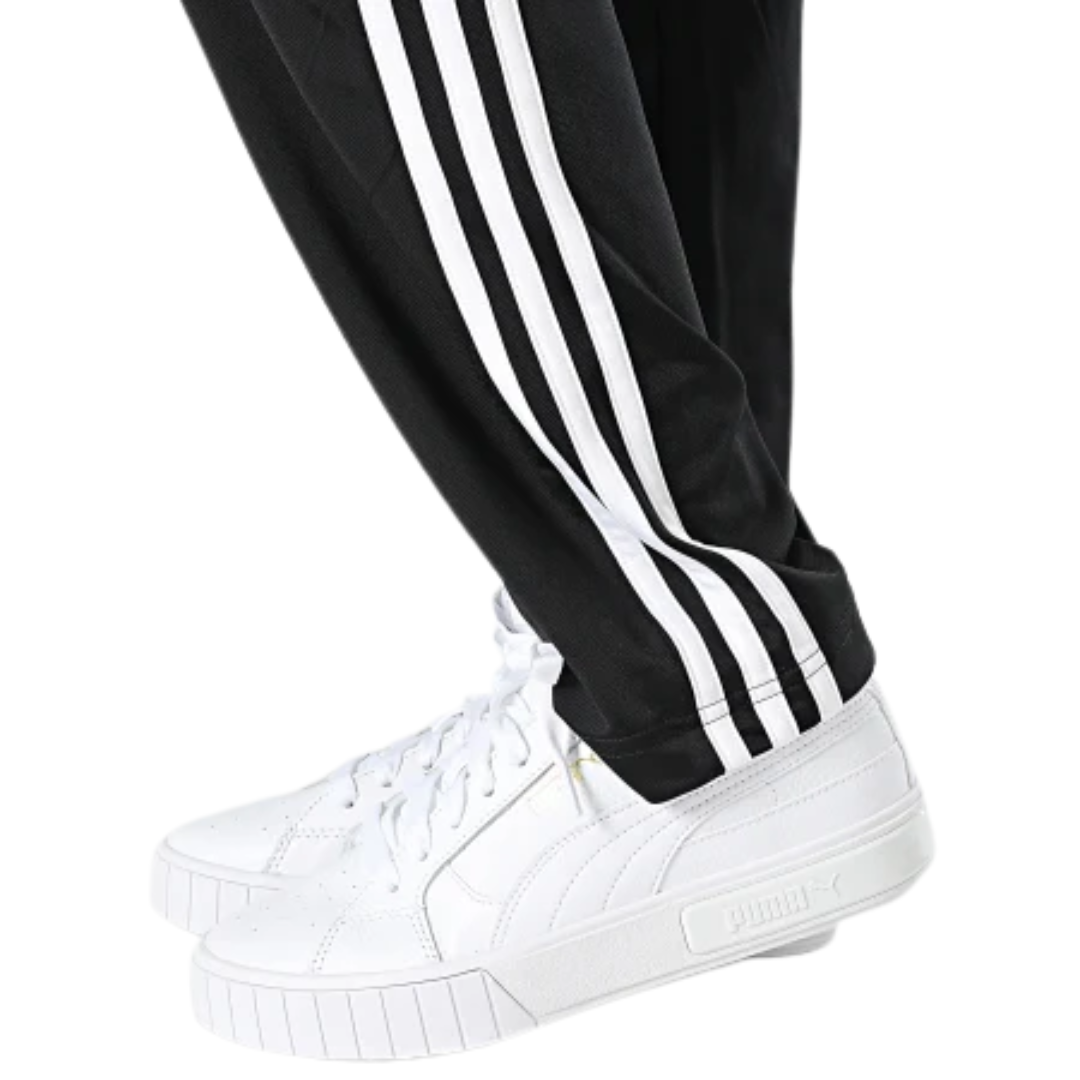 Adidas Women's 3-Stripes Open Hem Track Pants – Black/White H48451