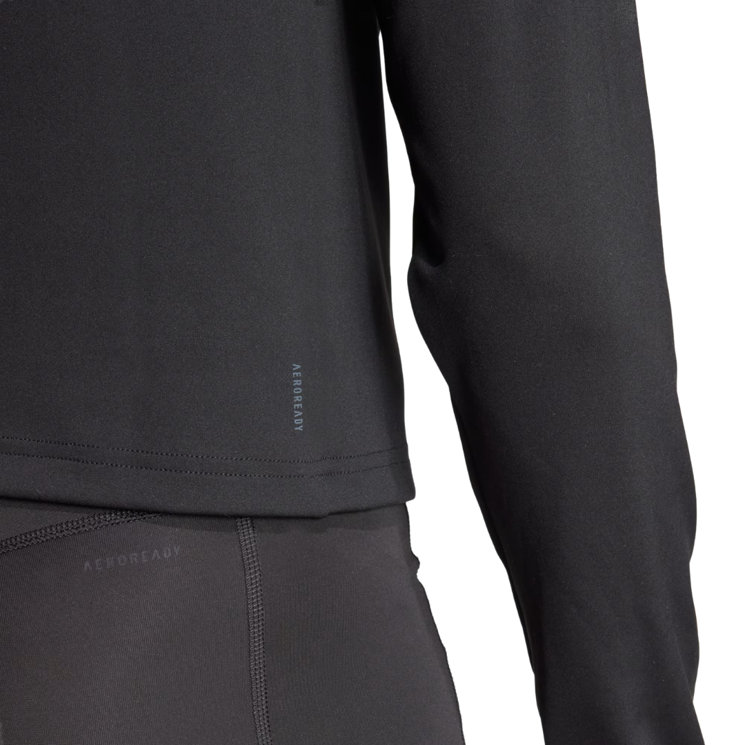Adidas Women’s Train Essentials Minimal Branding 1/4-Zip Cover-Up – IS4028