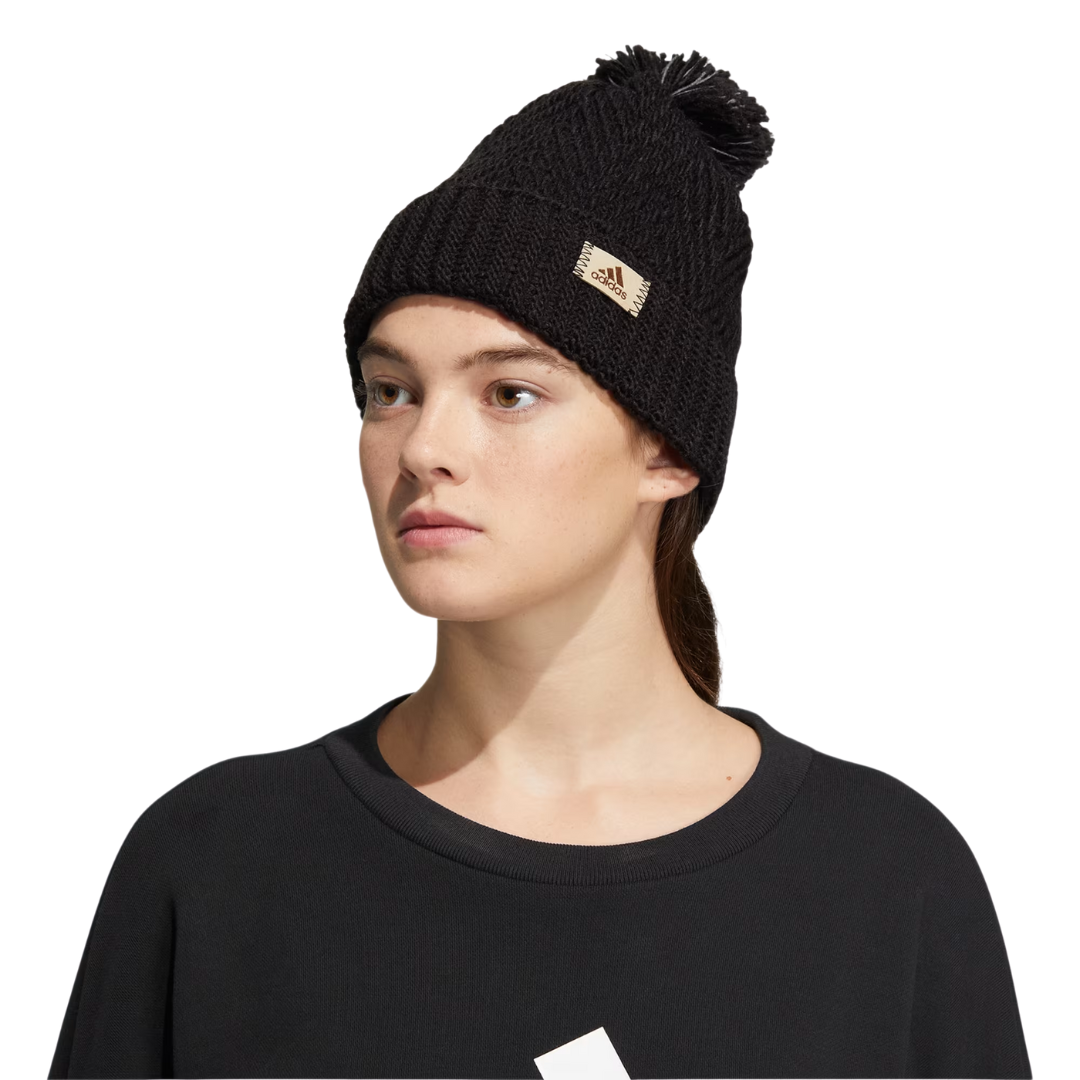 Adidas Women's Twilight Ballie Black Beanie - IQ5616