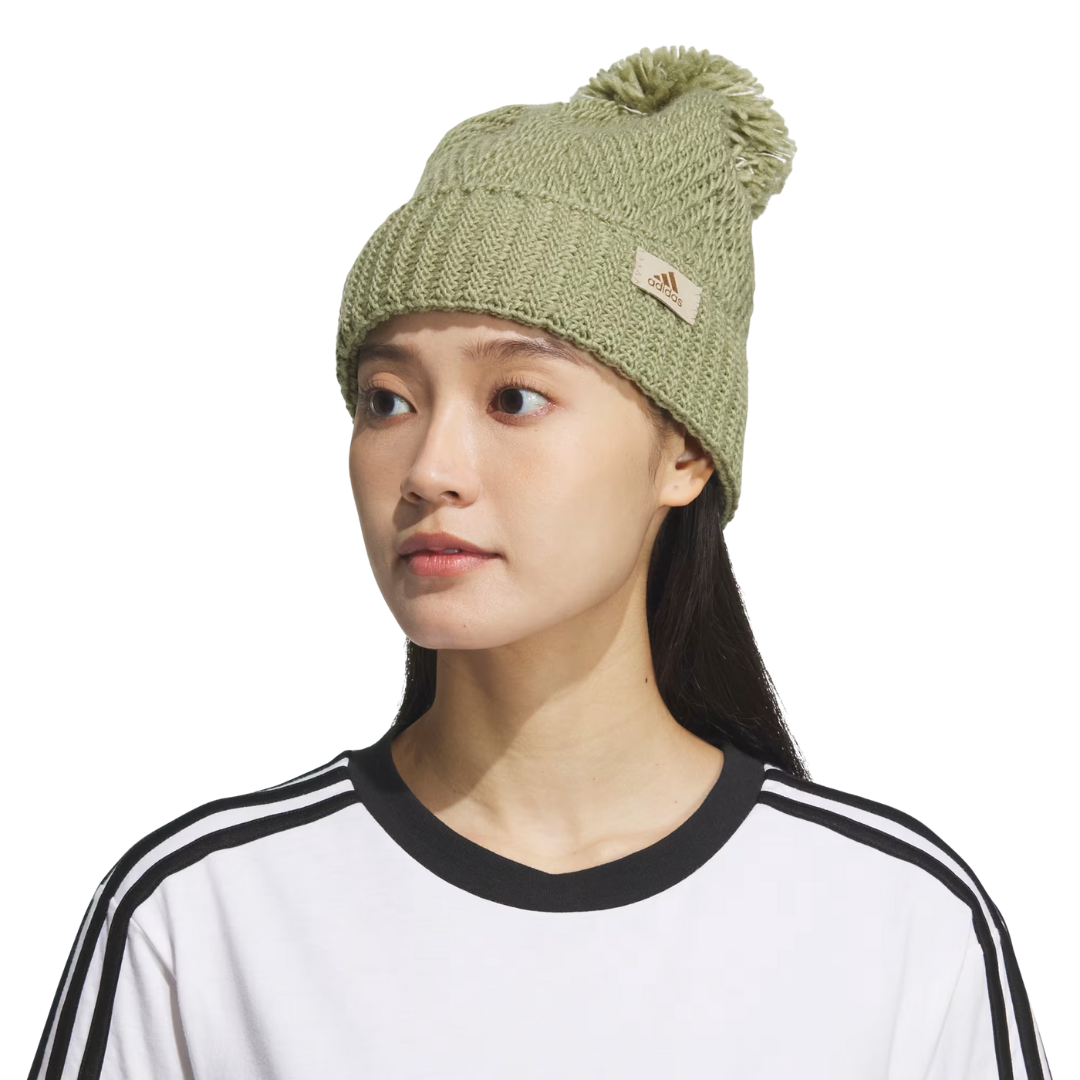 Adidas Women's Twilight Ballie Green Beanie - IV3026