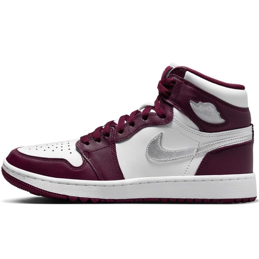 Air Jordan 1 High G White/Bordeaux/Metallic Silver DQ0660-103