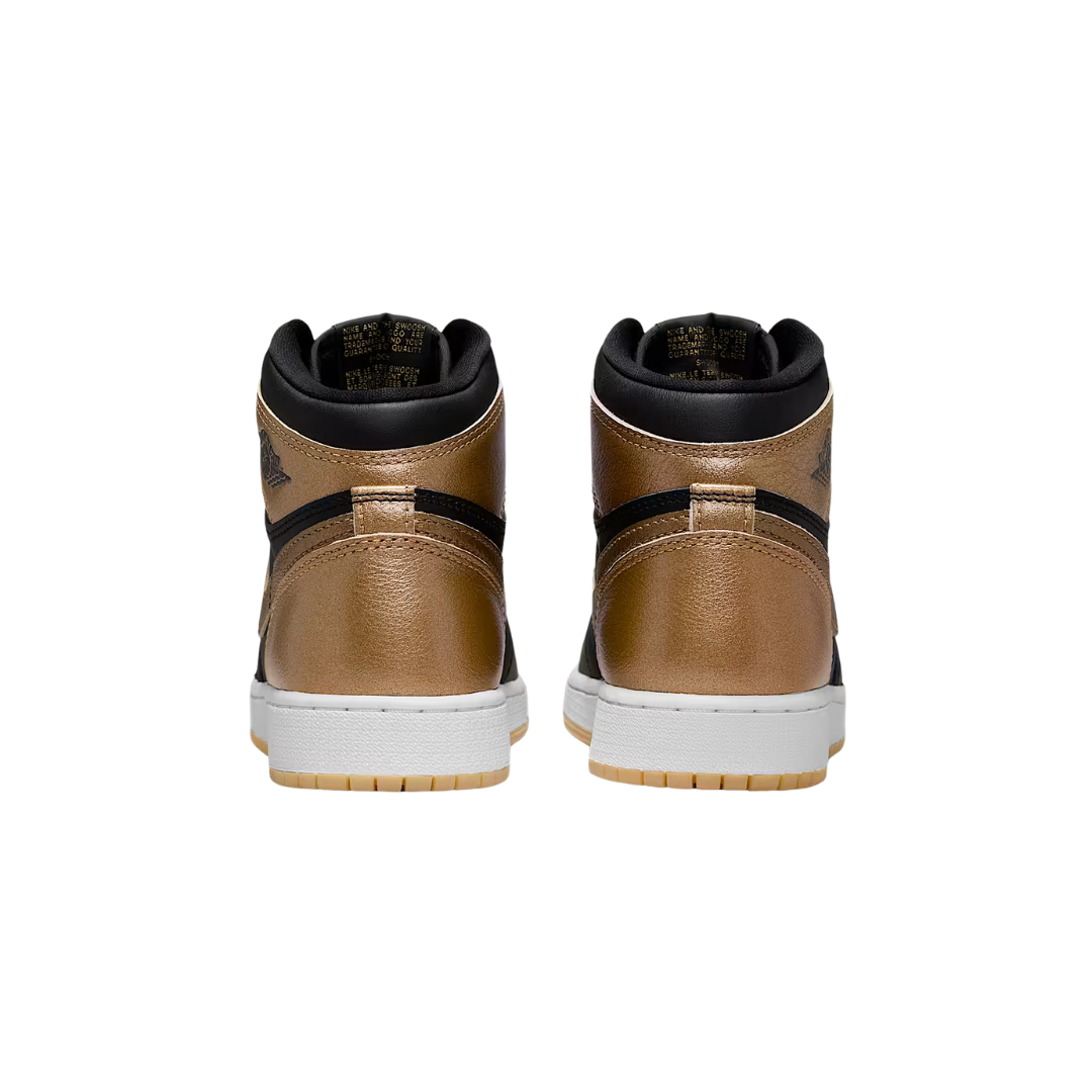 Air Jordan 1 High OG 'Black and Gold' Big Kids' Shoes –FD1437-071