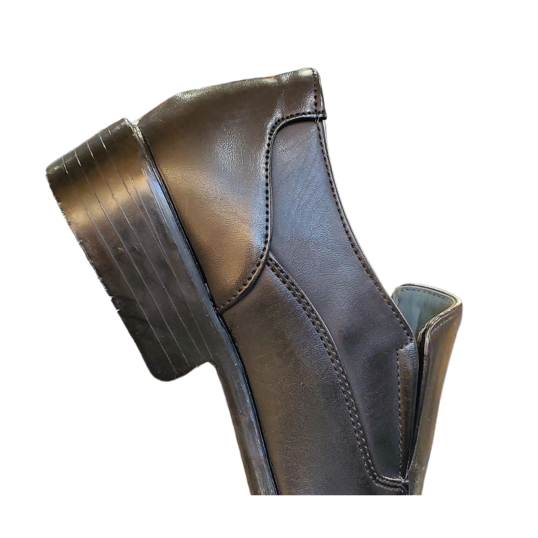 Alberto Fellini Joe Men's Black Square Toe Slip-On Dress Shoes
