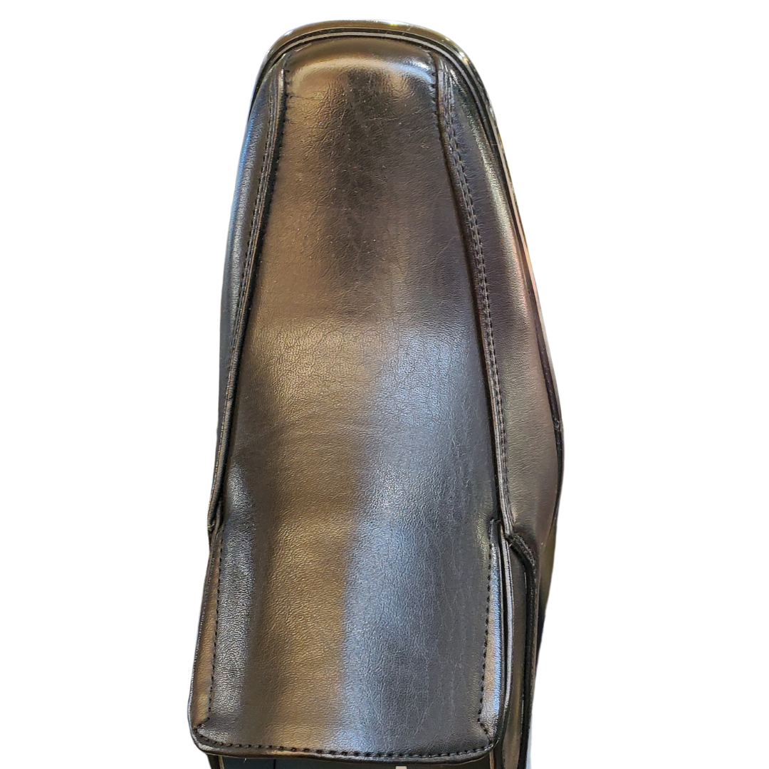 Alberto Fellini Joe Men's Black Square Toe Slip-On Dress Shoes