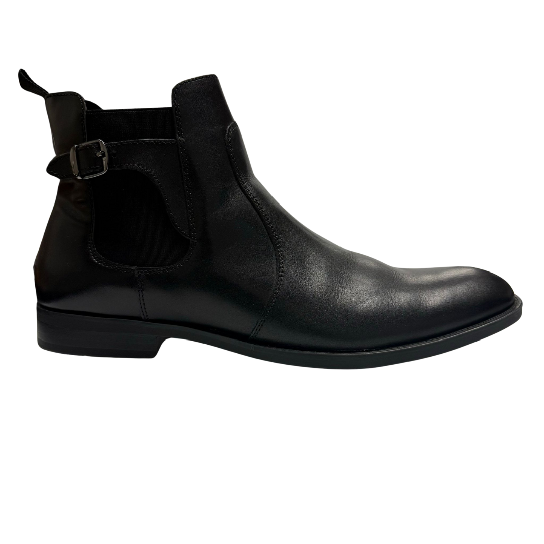 Alfani Men's Ramon Leather Chelsea Boots - Black