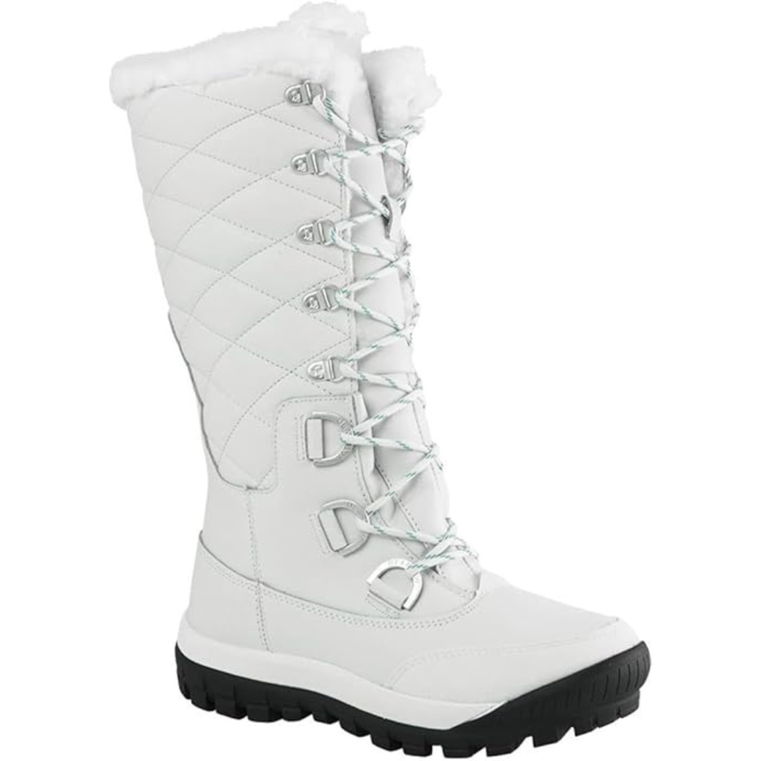 BEARPAW Women's Isabella Classic Leather Suede Boots White