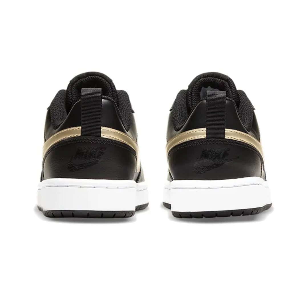 Nike Kid's Court Borough Low 2 'Black Gold' GS - BQ5448-011