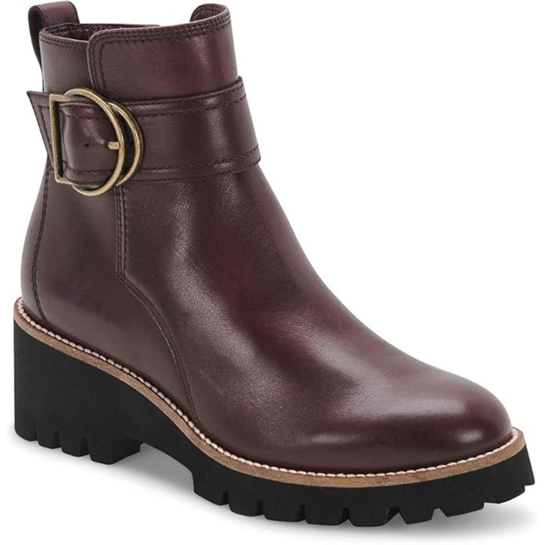 Blondo Women's Waterproof Dagger Fashion Boot Wine Leather