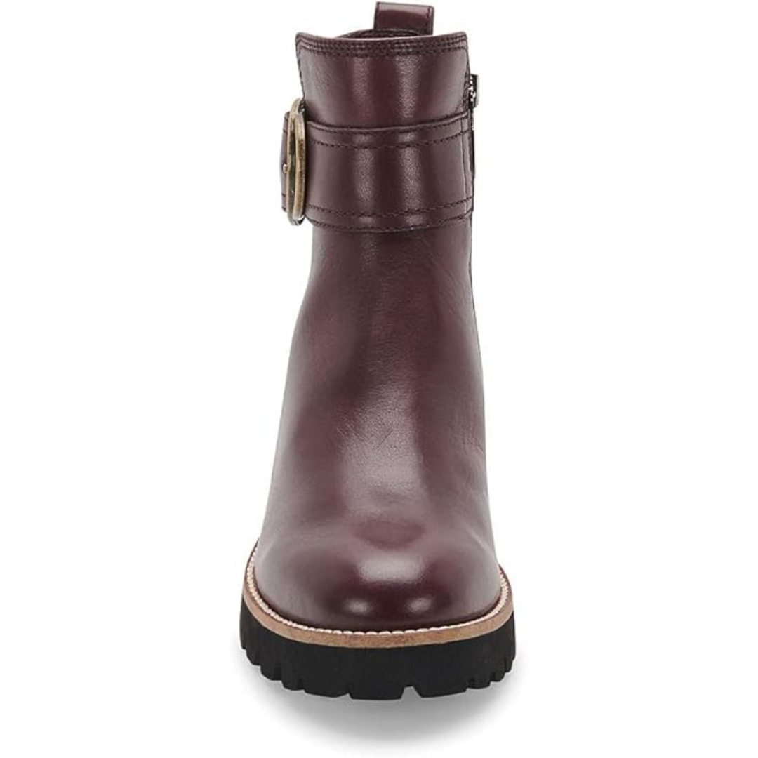 Blondo Women's Waterproof Dagger Fashion Boot Wine Leather