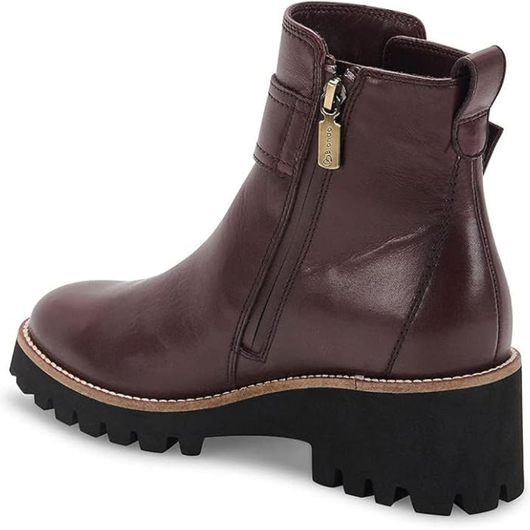 Blondo Women's Waterproof Dagger Fashion Boot Wine Leather
