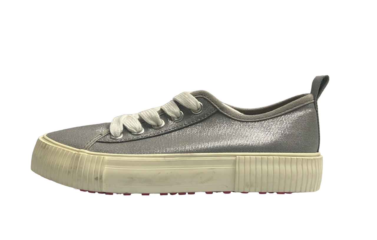 Cat and Jack Girl's Silver Sneakers  |Devon Sport