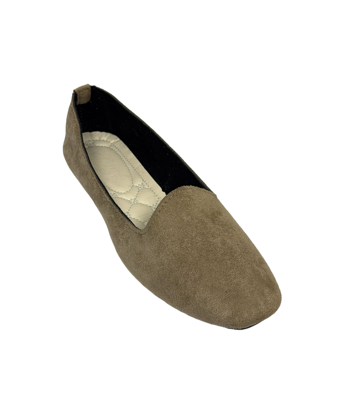 Women Flats Suede Beige Brown Casual Shoes