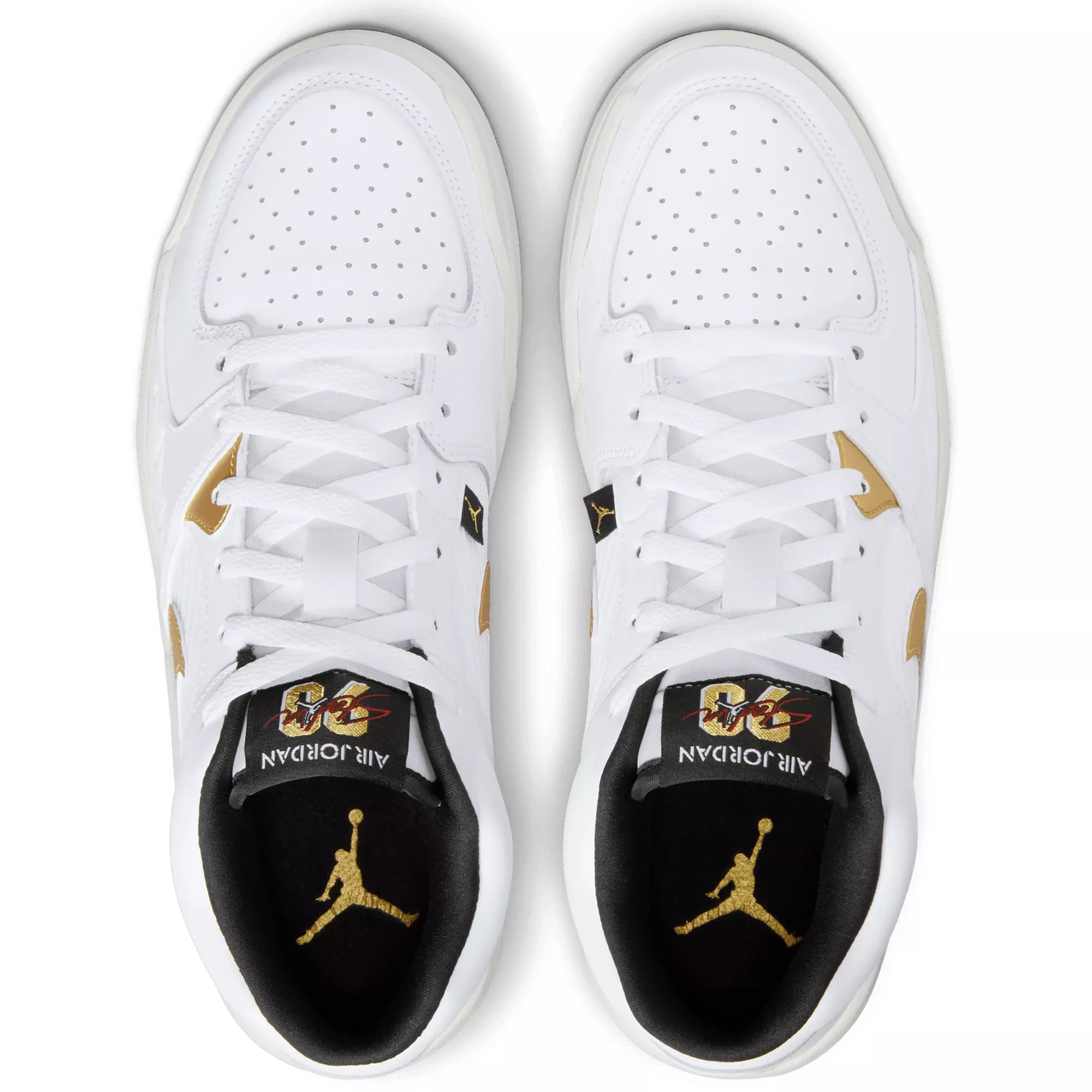 Jordan Men's Stadium 90 DX4397-170 White/Metallic Gold-Black-Sail
