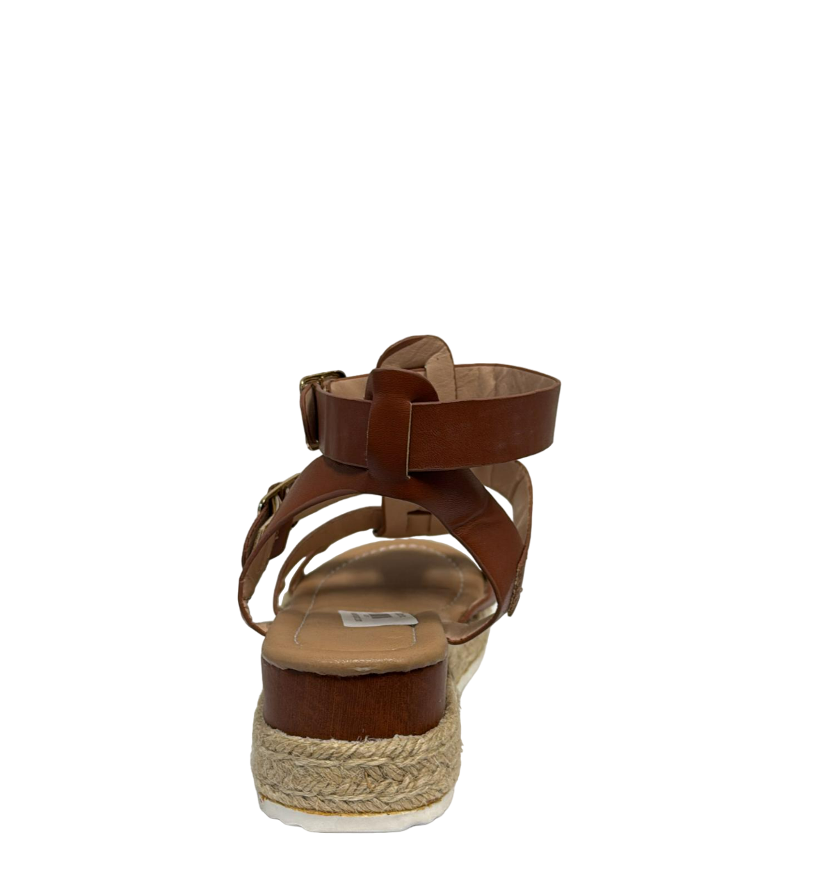 Dark Brown Espadrille Gladiator Sand Wedge Shoes