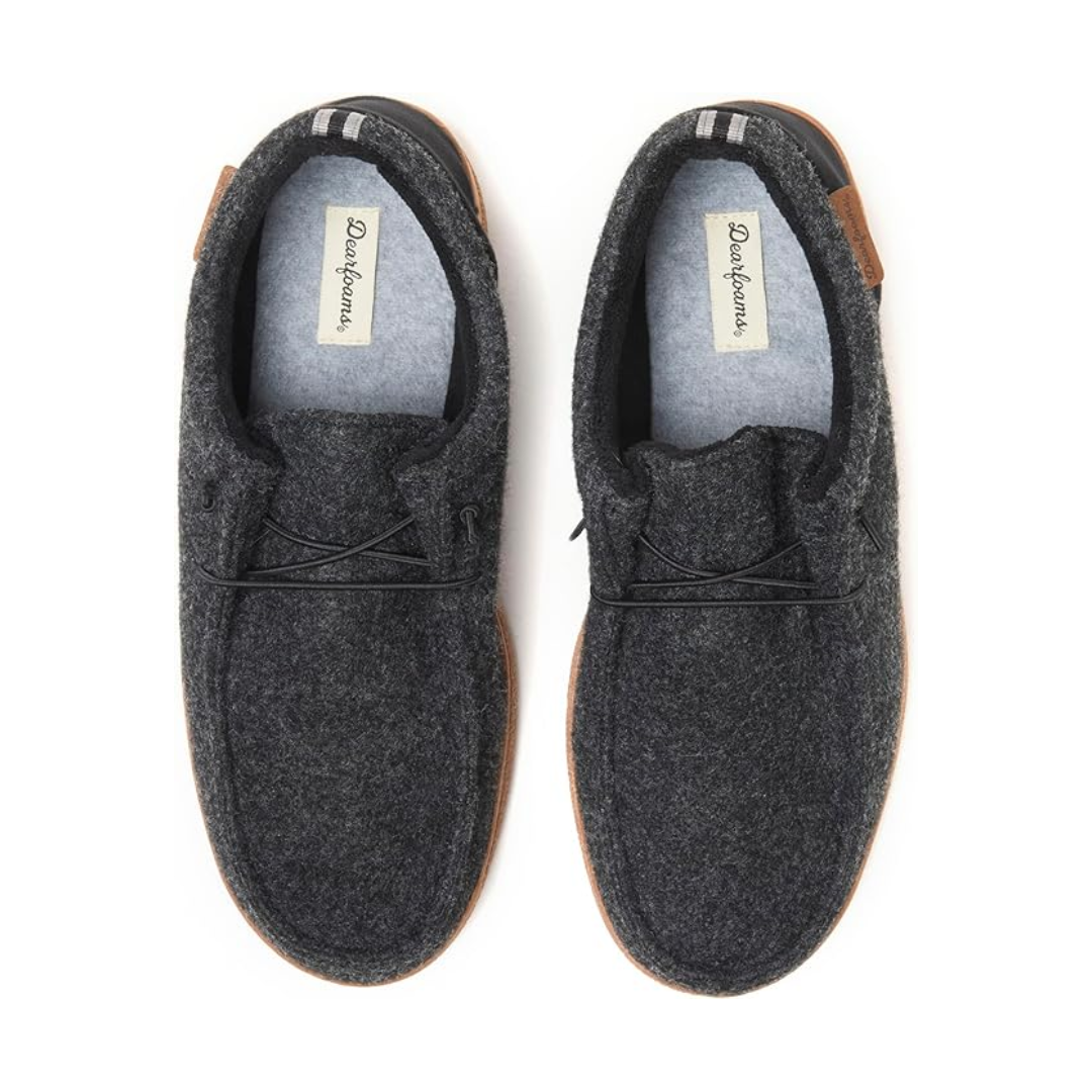 Dearfoams Men's Bennet Memory Foam Slip-On Slippers – 571985DCOM