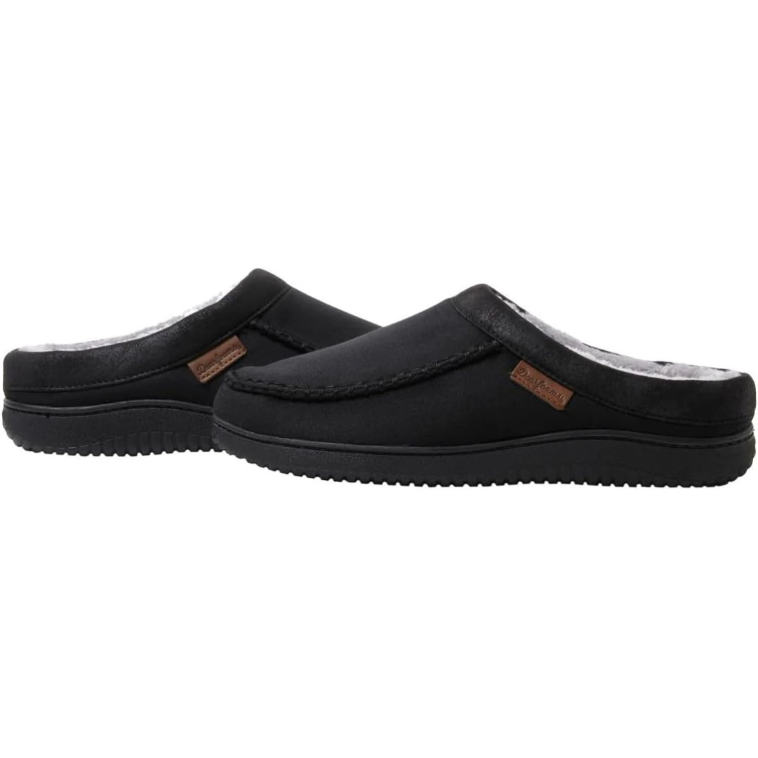Dearfoams Men's Memory Foam Slipper Black