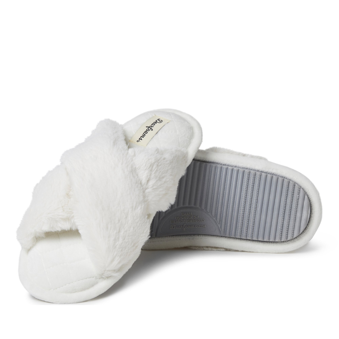 Dearfoams Women's Warm Cozy Slippers Muslin Itm.1529293