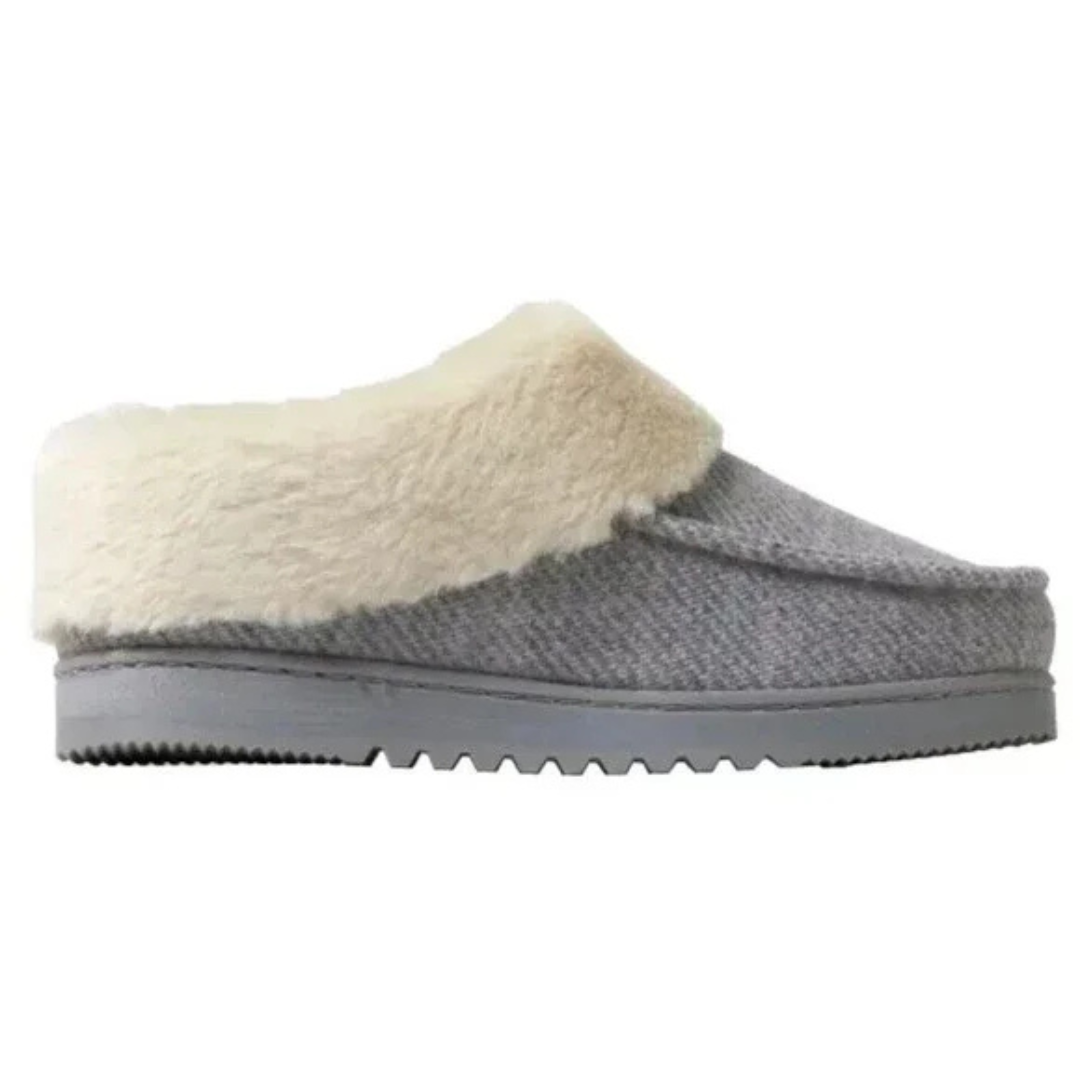 Dearfoams Women’s Memory Foam Slippers 31227 Light Heather Grey