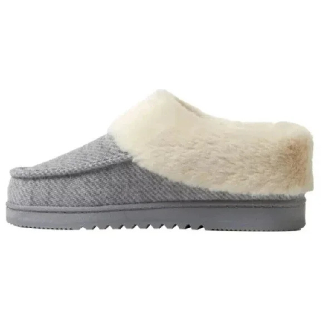 Dearfoams Women’s Memory Foam Slippers 31227 Light Heather Grey