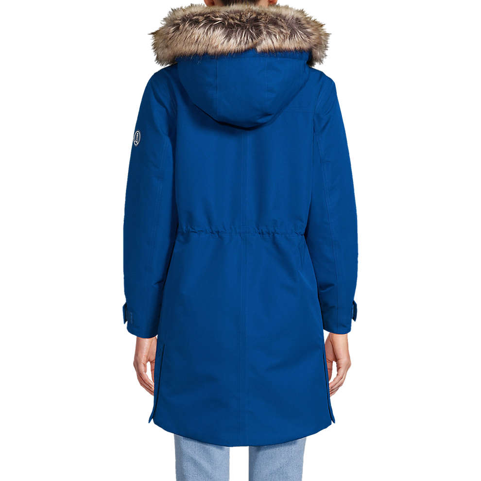 Parka d'hiver imperméable en duvet pour femme Expedition de Lands' End Royal Cobalt